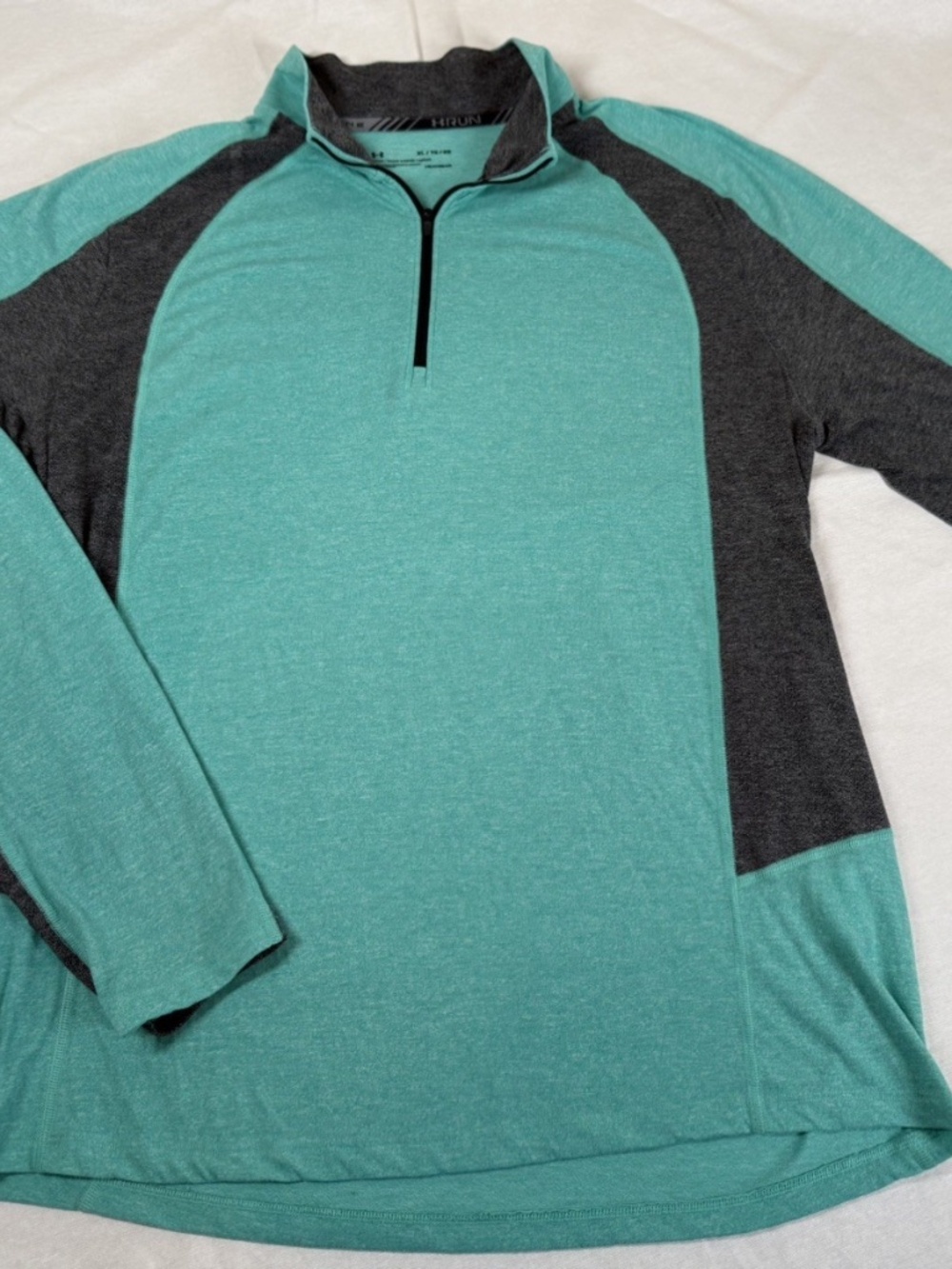 Women's Under Armour Quarter Zip Pullover Jacket Size XL - Teal/Gray